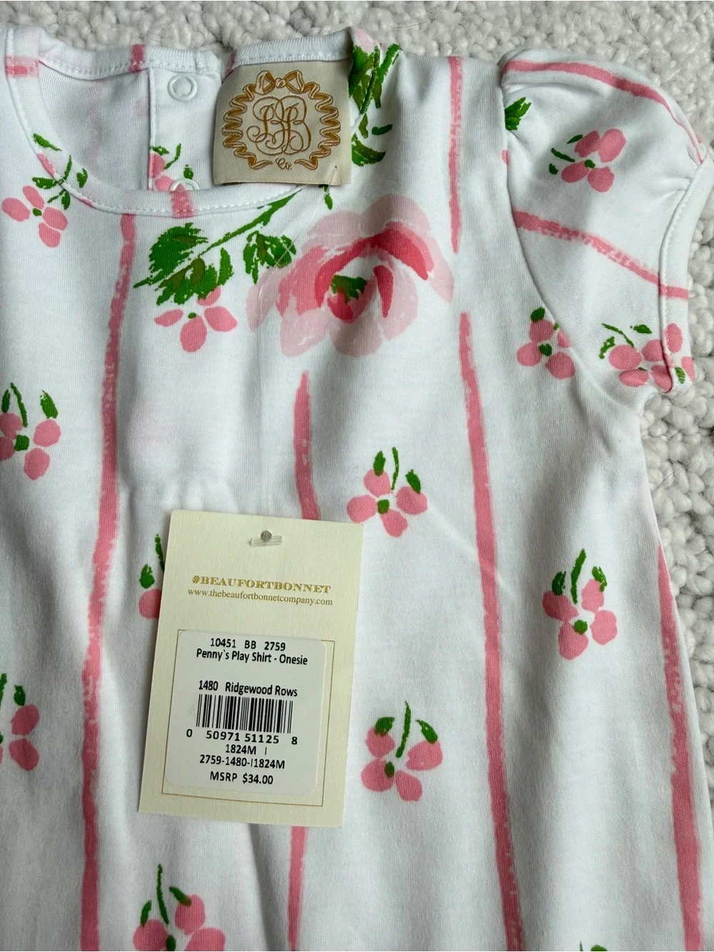 The Beaufort Bonnet Company Play Shirt Onesie